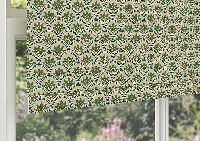 Land & Shore Dawn (Blackout), Green - Twist&Fit Roller Blind - Image 4